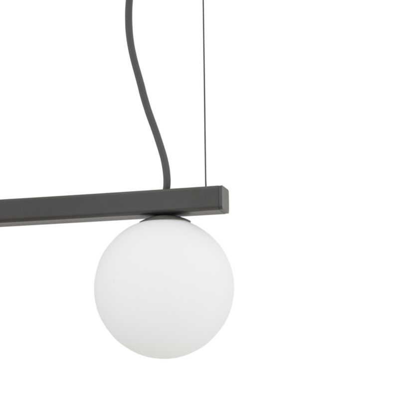 Lampa wisząca nowoczesna grafitowa reflektorki i kula 1xG9 10W + 2xGU10 10W FOURTY Nowodvorski 1 szt.