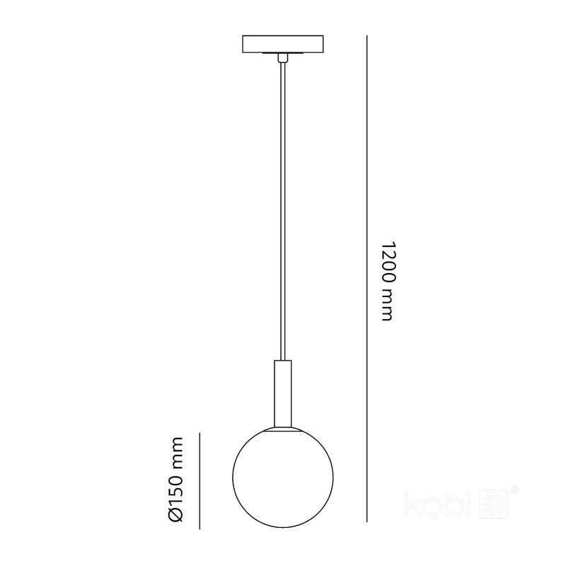 Lampa wisząca nowoczesna szaro-biała szklana kula 1xG9 5W GLOBE ELEGANCE Kobi 1 szt.