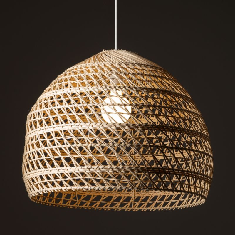 Lampa wisząca Nowodvorski Lighting Boho L 1522 naturalne drewno-biała boho 1xE27 x 25W 1 szt.