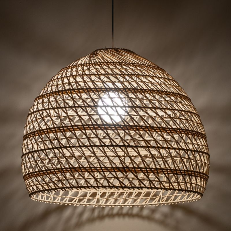 Lampa wisząca Nowodvorski Lighting Boho L 1522 naturalne drewno-biała boho 1xE27 x 25W 1 szt.