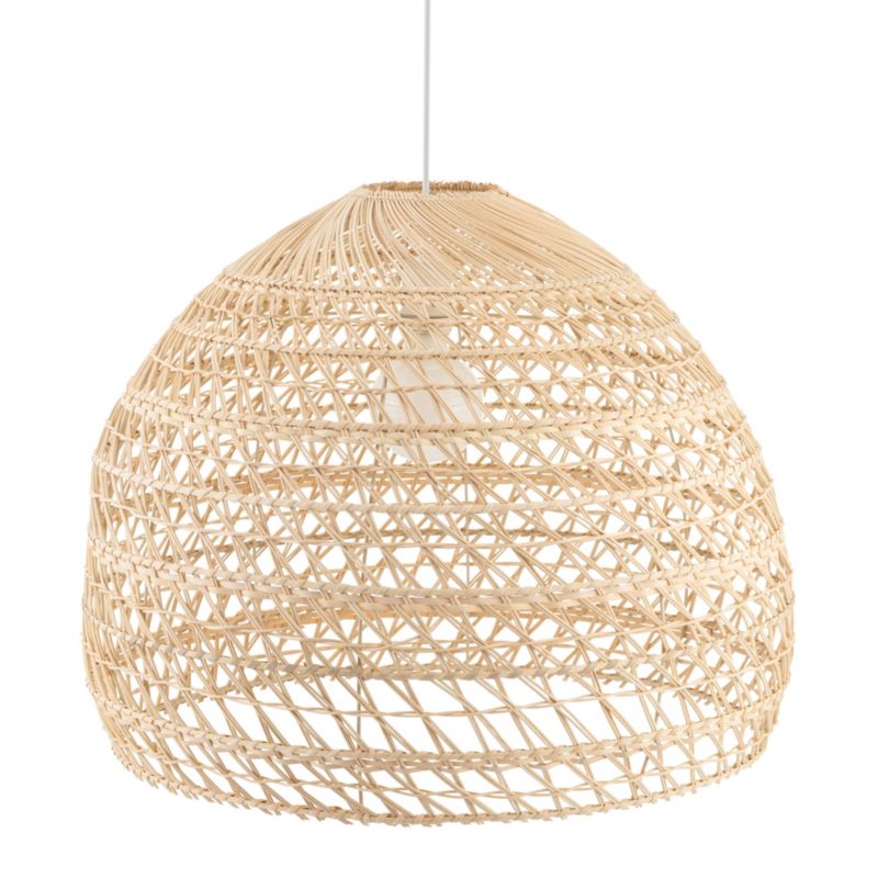 Lampa wisząca Nowodvorski Lighting Boho L 1522 naturalne drewno-biała boho 1xE27 x 25W 1 szt.