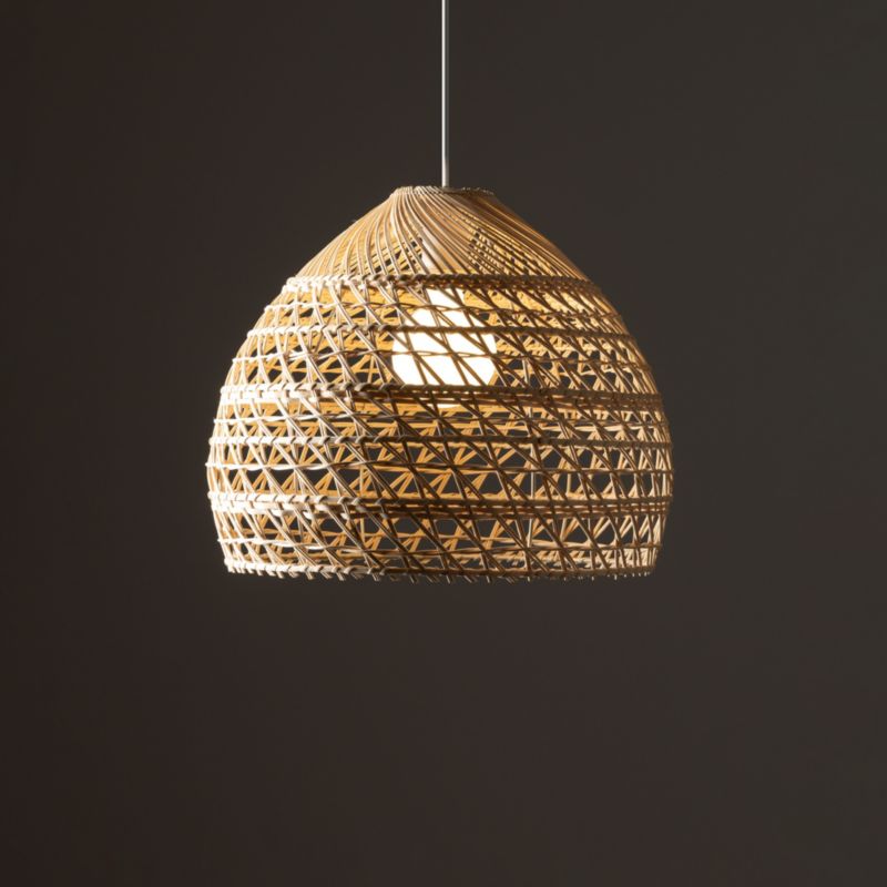 Lampa wisząca Nowodvorski Lighting Boho M 1515 naturalne drewno-biała boho 1xE27 x 25W 1 szt.