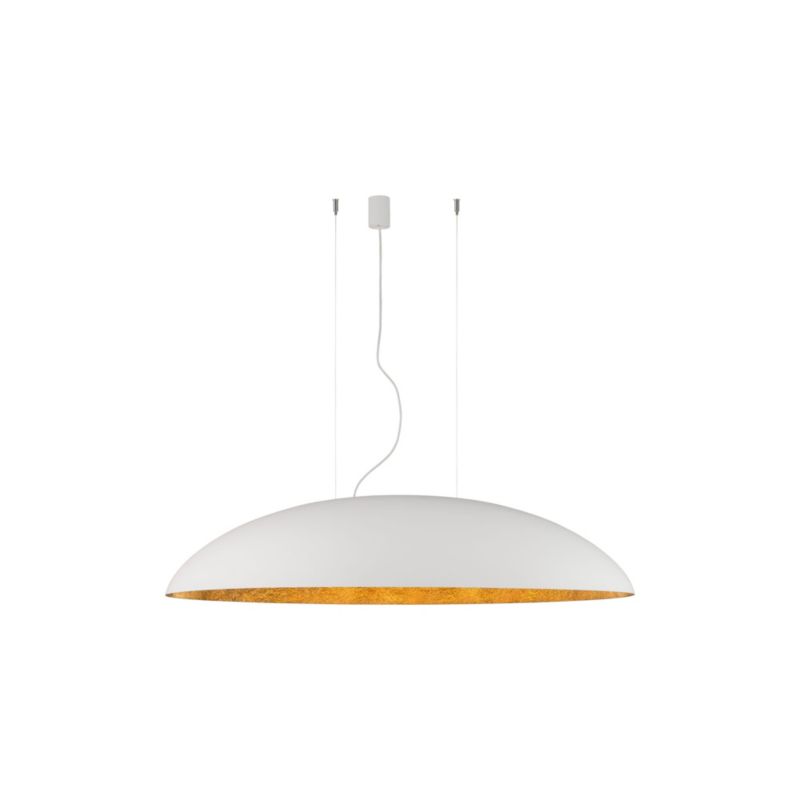Lampa wisząca Nowodvorski Lighting Canoe biało-złota wym: 250 x 28 x 117 cm 5xE27 x 40W metal 1 szt.