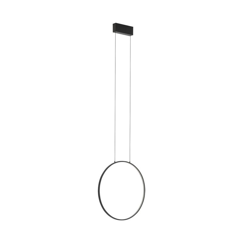 Lampa wisząca Nowodvorski Lighting Circolo Led 8102 czarna ring wbudowany LED 18W 1 szt.