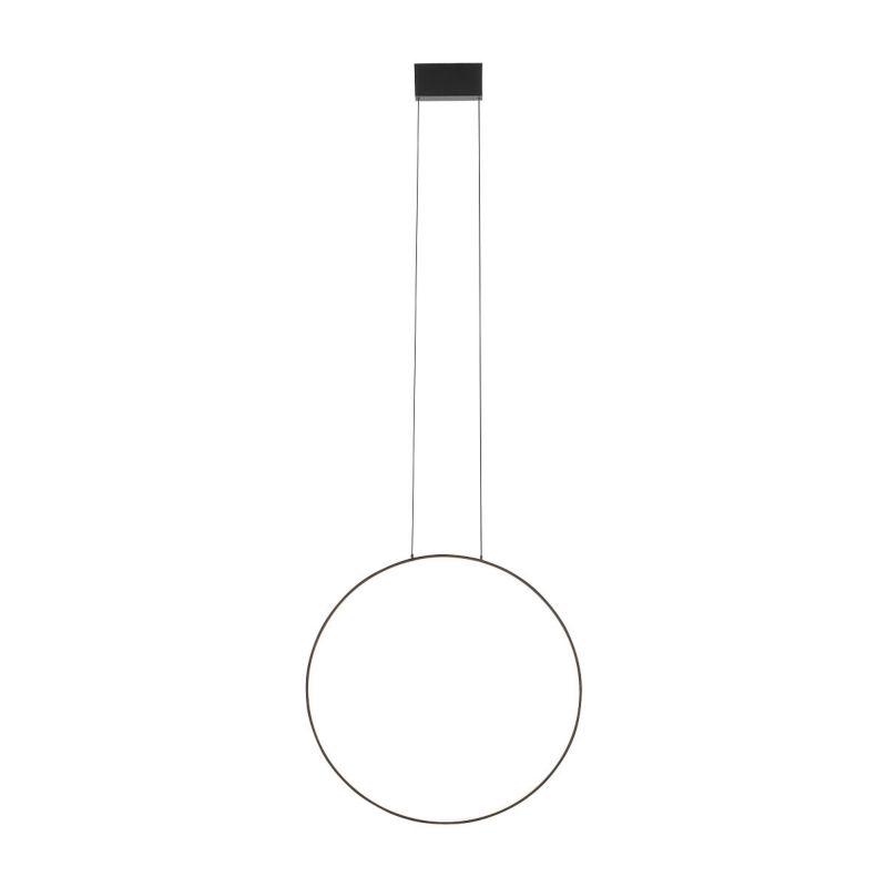 Lampa wisząca Nowodvorski Lighting Circolo Led 8119 czarna ring wbudowany LED 21W 1 szt.