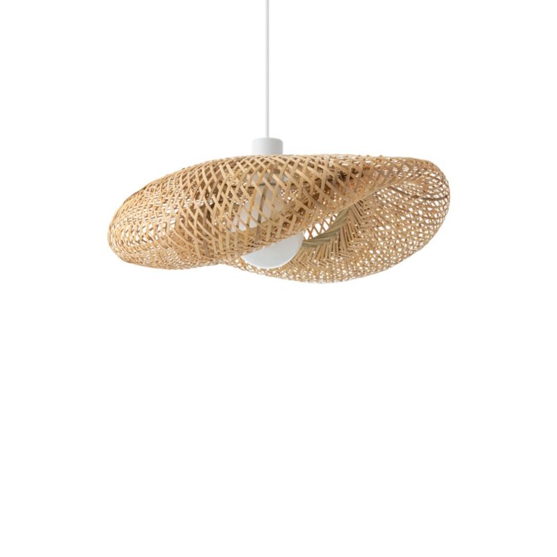 Lampa wisząca Nowodvorski Lighting Havana S 3953 naturalne drewno-biała dekoracyjna 1xE27 x 25W 1 szt.