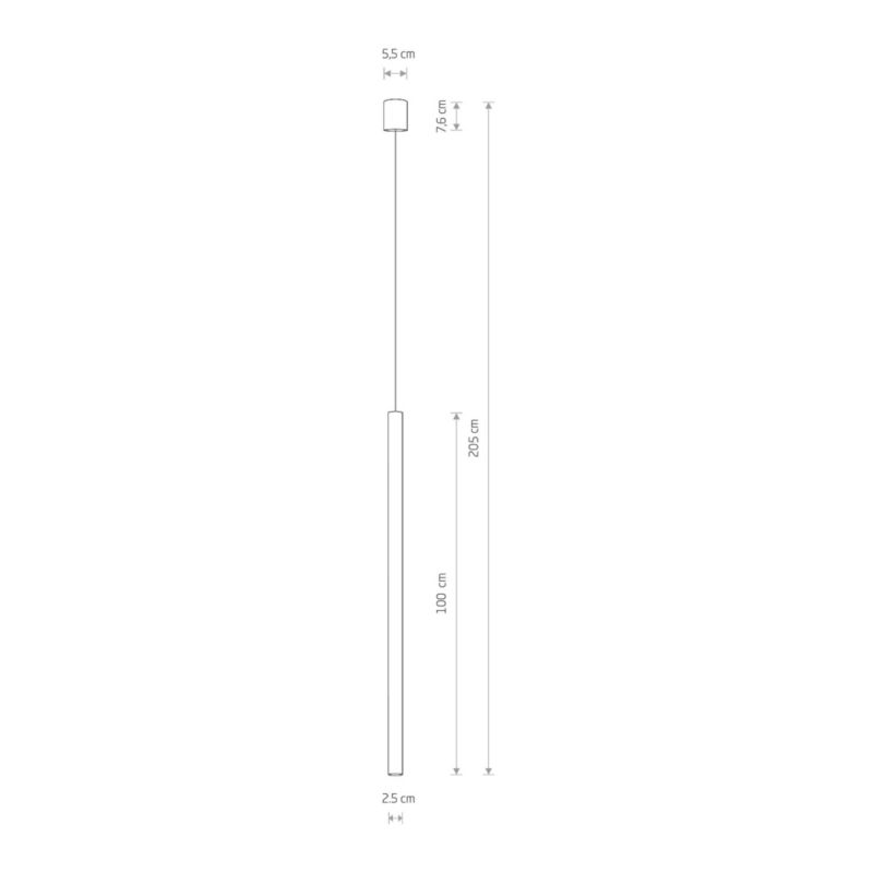 Lampa wisząca Nowodvorski Lighting Laser 4456 satynowa miedź tuba 1xG9 x 10W 1 szt.