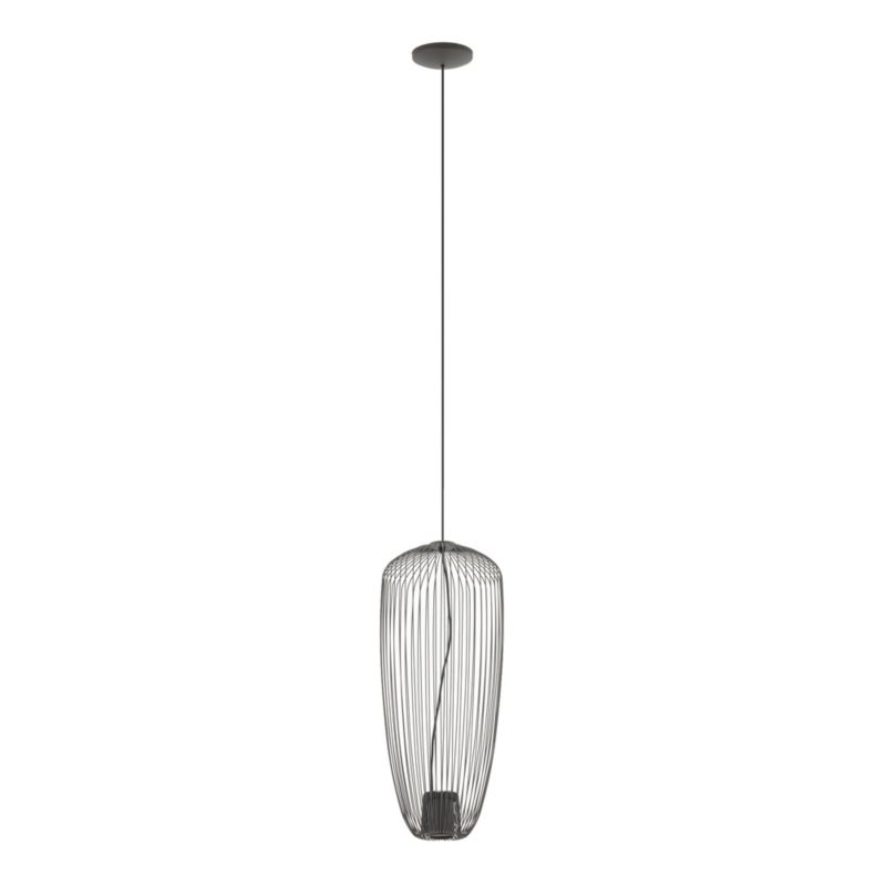 Lampa wisząca Nowodvorski Lighting Pumpkin S 2437 ciemny szary industrialna 1xGU10 x 10W 1 szt.