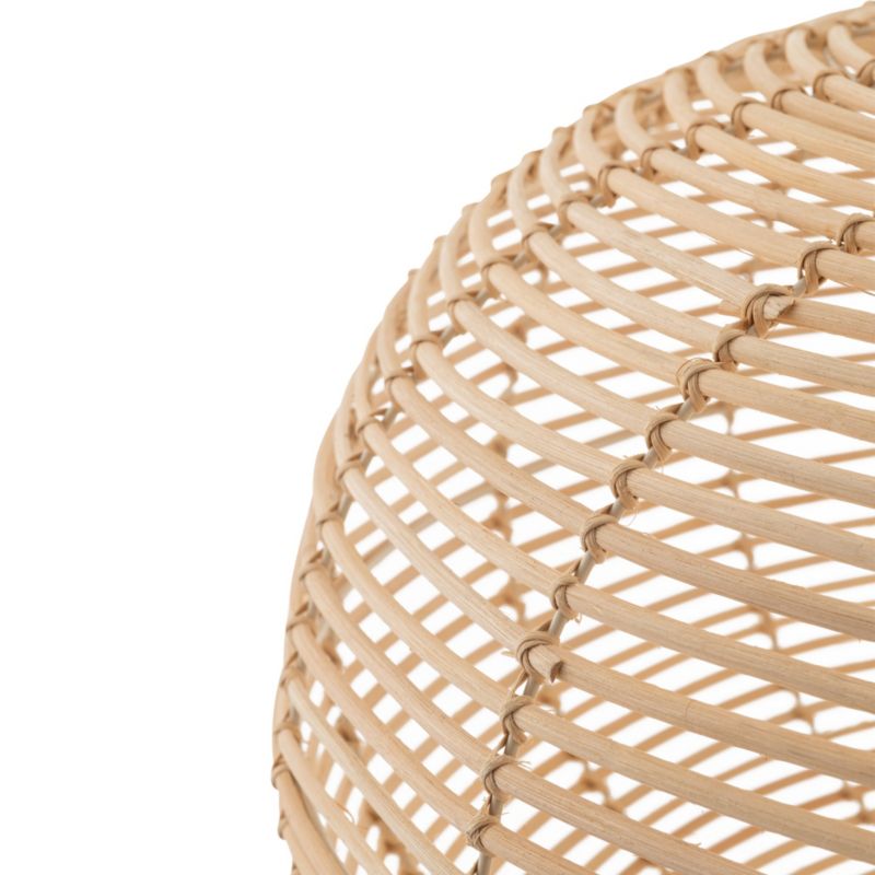 Lampa wisząca Nowodvorski Lighting Rattan L naturalne drewno-biała wym: 160 x 79 x 79 cm 1xE27 x 25W 1 szt.