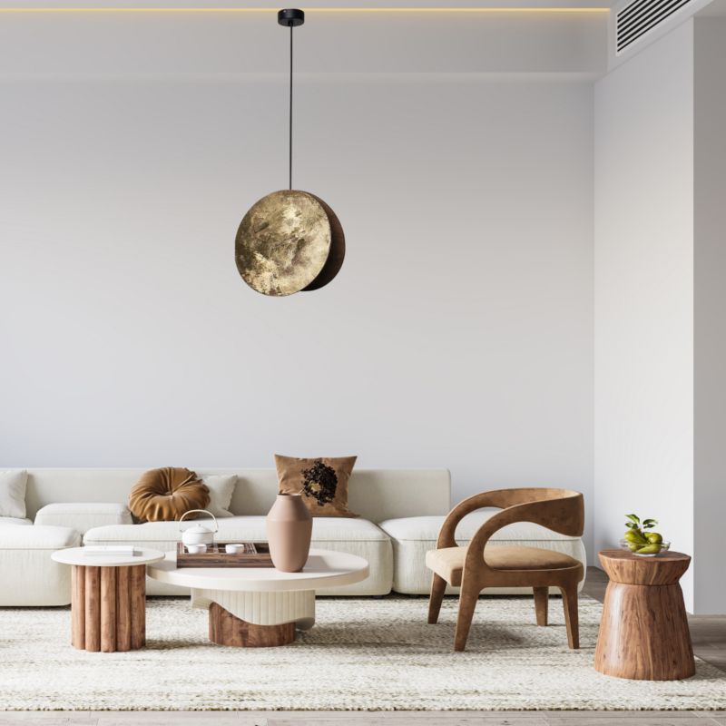 Lampa wisząca Nowodvorski Lighting Wheel czarno-złota nad stół 1xE27 x 40W 1 szt.