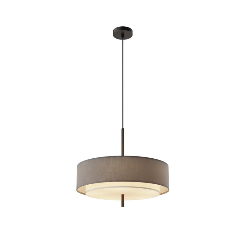 Lampa wisząca okrągły abażur Maytoni BERGAMO szaro-czarna 5xE27x60W IP20 wym:346x50x50cm - 1 szt.