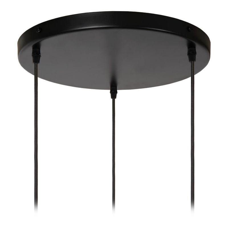 Lampa wisząca ozdobne porcelanowe klosze Lucide BINA biało-czarna 3xE27x40W IP20 wym:155x45x40cm - 1 szt.