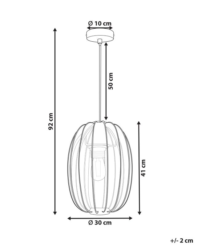 Lampa wisząca Padamo Materiał syntetyczny Czarny 1 szt.