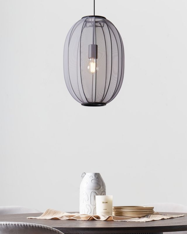 Lampa wisząca Padamo Materiał syntetyczny Czarny 1 szt.