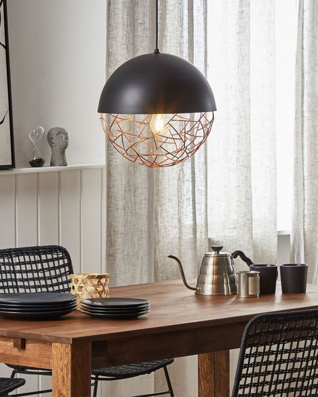 Lampa wisząca Padma Metal Czarny 1 szt.