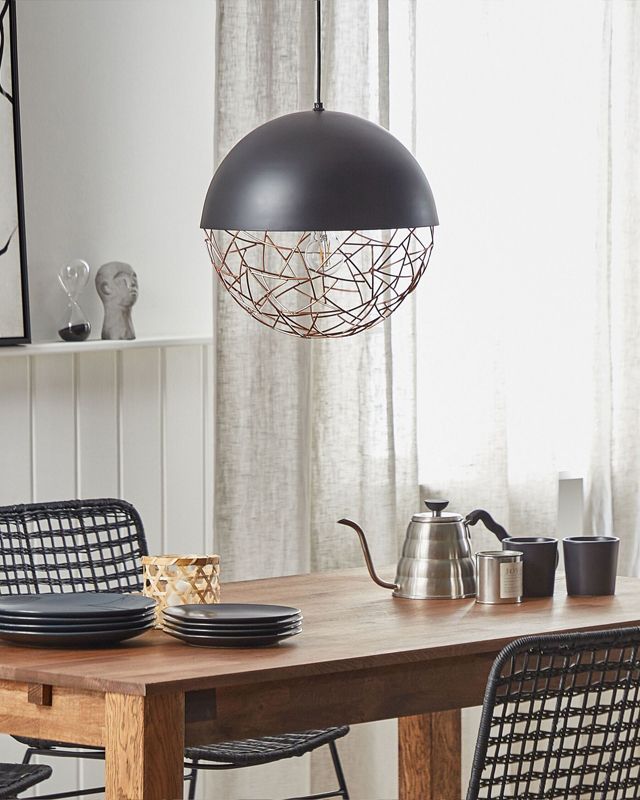 Lampa wisząca Padma Metal Czarny 1 szt.