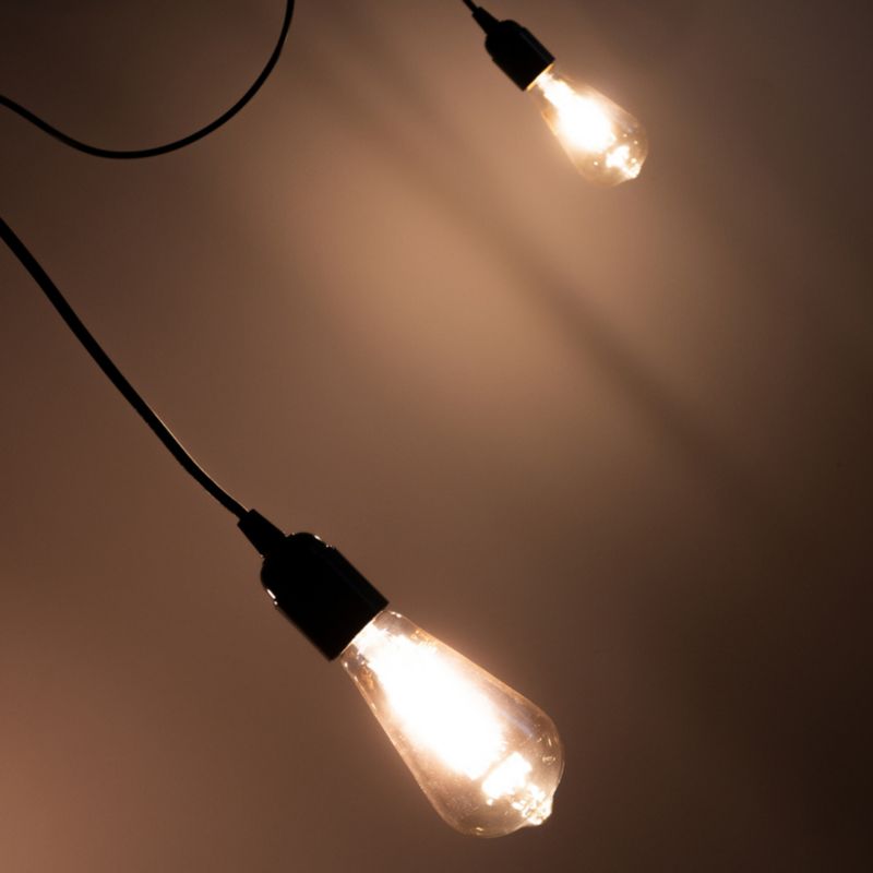 Lampa wisząca pająk Edo Aranea 6xE27 czarny EDO777189  1 szt.