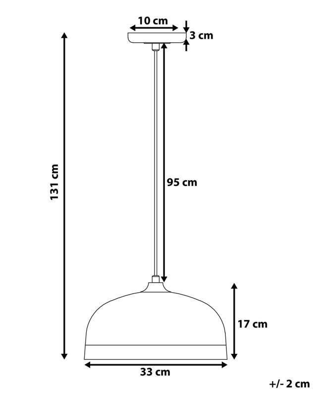 Lampa wisząca Parina Metal Czarny 1 szt.