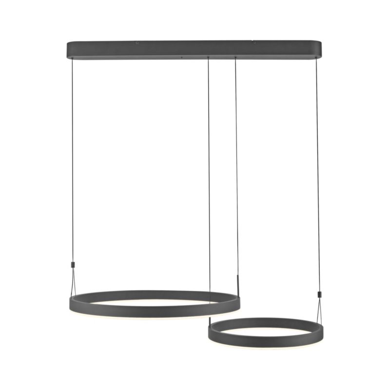 Lampa wisząca Paul Neuhaus ESKO czarna 2 x LED 41W 1900lm Pilot IP20 -1 ...