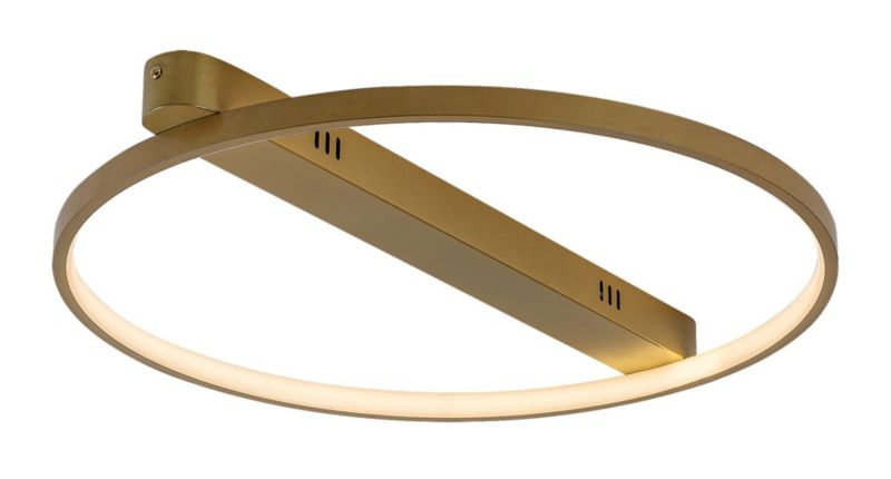Lampa wisząca pierścień Rabalux Beliza złoto-biała LED 45W 3000KK 3200lm IP20 wym:5,5x55x50cm - 1 szt.