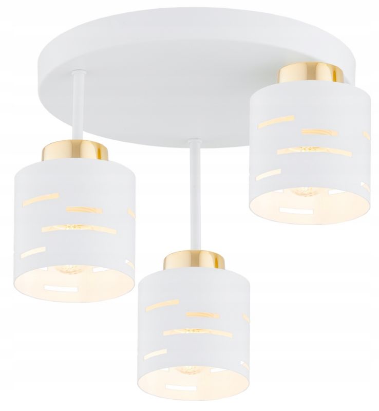 Lampa Wisząca Plafon Elko-Lighting 3-Puktowy Vox E27 biały 1 szt