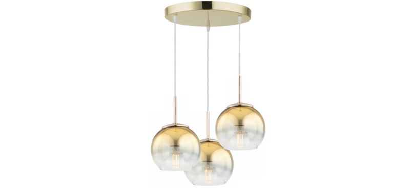 Lampa Wisząca Plafon Elko-Lighting 3-Punktowa Żyrandol E27 Ombre 1 szt