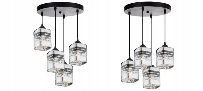 Lampa Wisząca Plafon Elko-Lighting 4-Punktowy Linea E27 czarny 1 szt