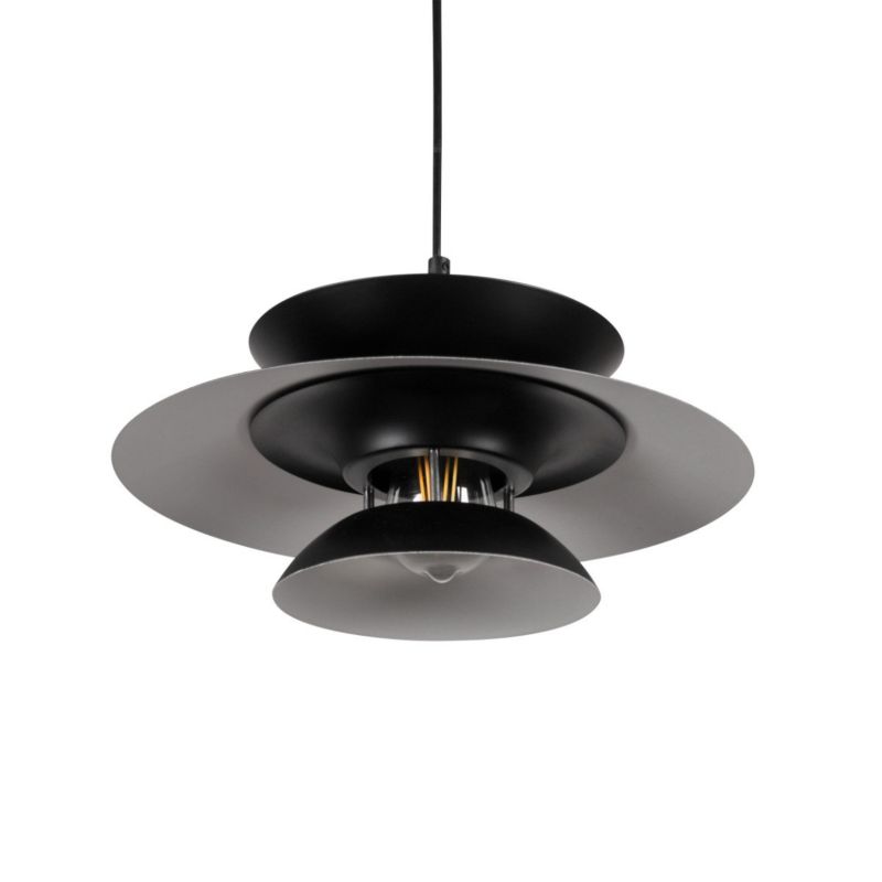 Lampa wisząca Polux Berit 7635 czarna skandynawska 1xE27 x 20W 1 szt.