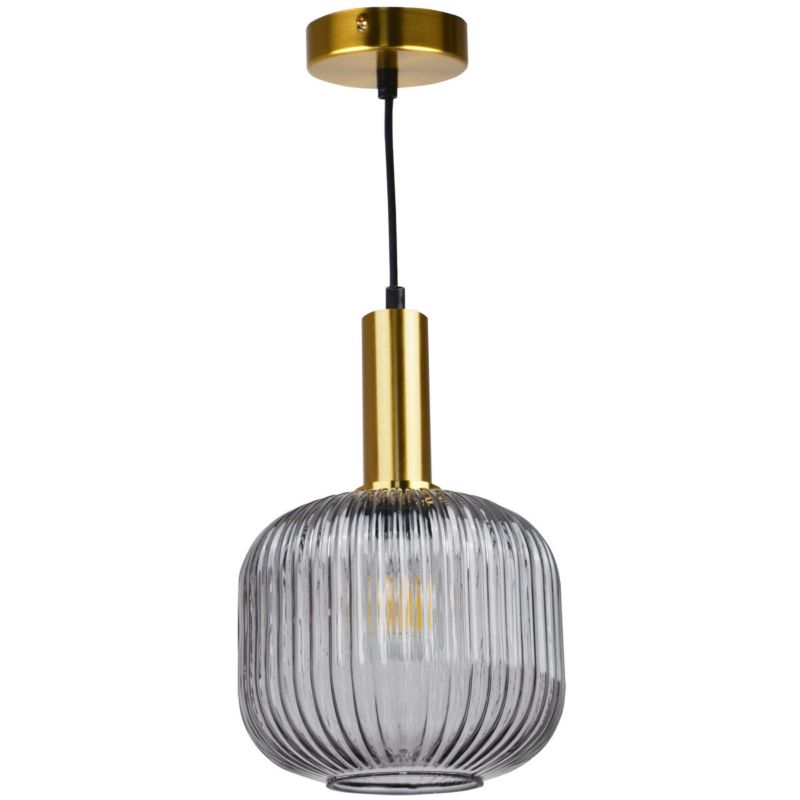 Lampa wisząca Polux Cumbria  dymiona-złota wym: 100 x 20,5 x 20,5 cm 1xE27 x  1 szt.