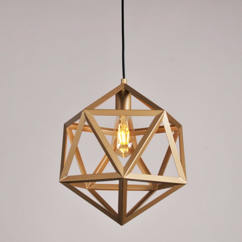 Lampa wisząca Polux Denmark  złota wym: 120 x 35 x 35 cm 1xE27 x  1 szt.