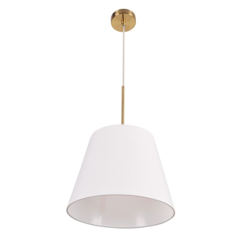 Lampa wisząca Polux Elen biało-złota wym: 150 x 30 x 30 cm 1xE27 x  1 szt.