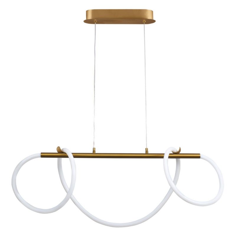 Lampa wisząca Polux Emma 7987 złoto-biała nowoczesna