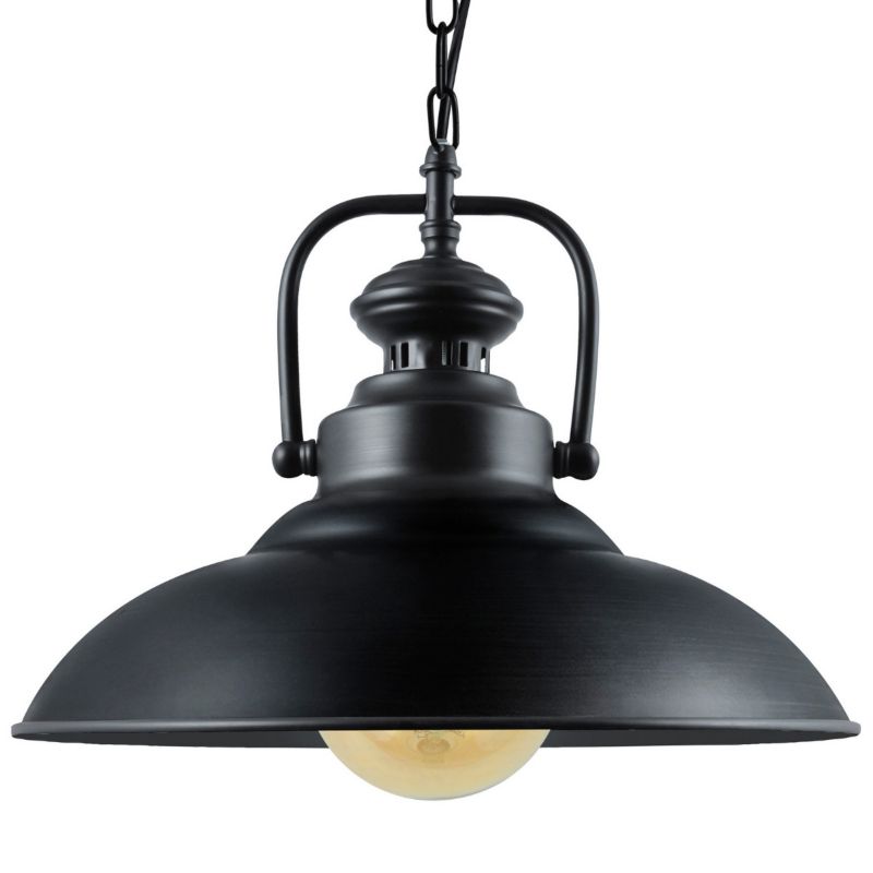 Lampa wisząca Polux Iceland  czarna retro 1xE27 x 20W 1 szt.
