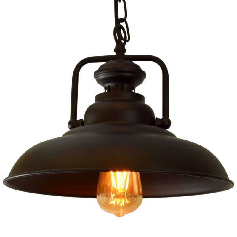 Lampa wisząca Polux Iceland czarna retro 1xE27 x 20W 1 szt.