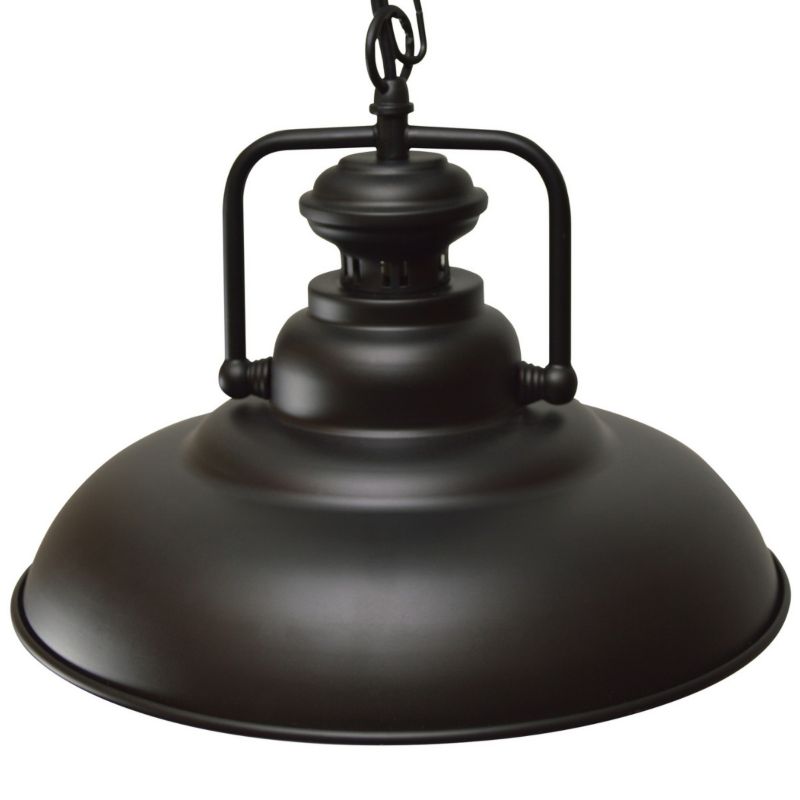 Lampa wisząca Polux Iceland  czarna retro 1xE27 x 20W 1 szt.