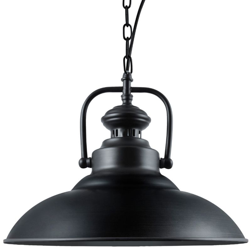 Lampa wisząca Polux Iceland  czarna retro 1xE27 x 20W 1 szt.