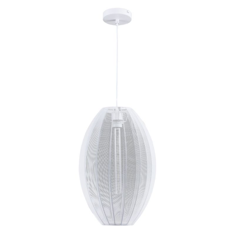 Lampa wisząca Polux Karei biała wym: 120 x 30 x 30 cm 1xE27 x  1 szt.