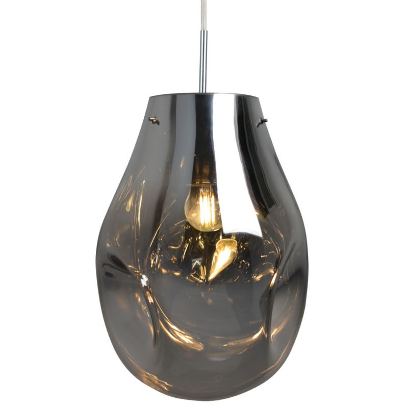 Lampa wisząca Polux Kimberly  czarna-chromowana wym: 120 x 20 x 20 cm 1xE27 x  1 szt.