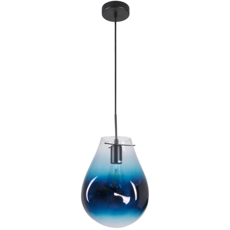 Lampa wisząca Polux Kimberly  niebiesko-czarna wym: 120 x 20 x 20 cm 1xE27 x 20W 1 szt.
