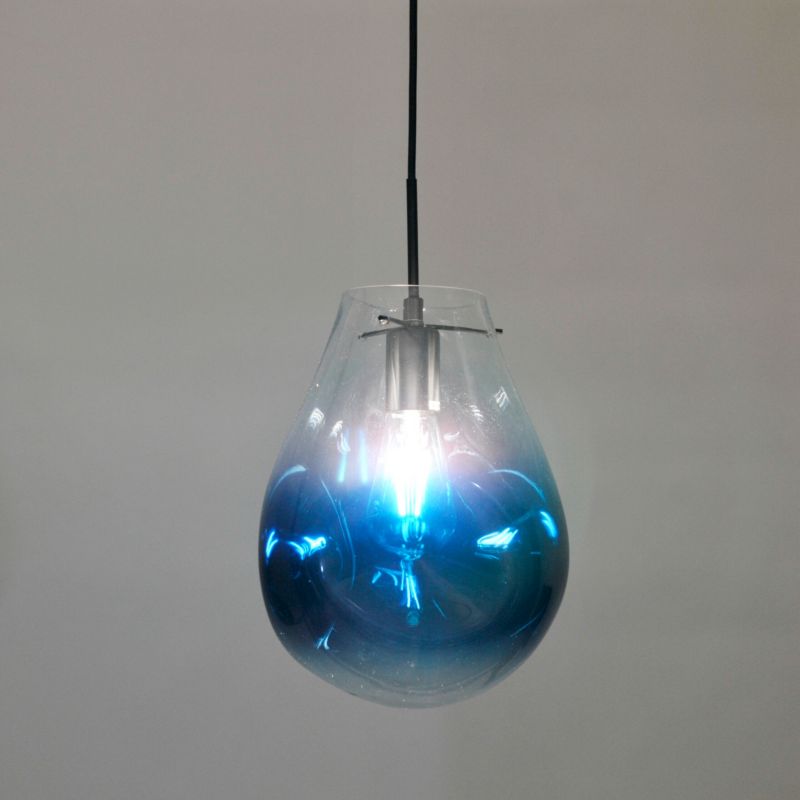 Lampa wisząca Polux Kimberly  niebiesko-czarna wym: 120 x 20 x 20 cm 1xE27 x 20W 1 szt.