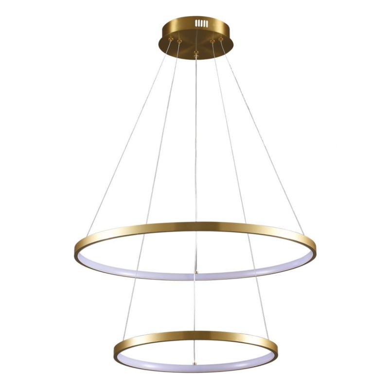Lampa wisząca Polux Lea 9189 złoto-biała ring wbudowany LED 35W 1 szt.
