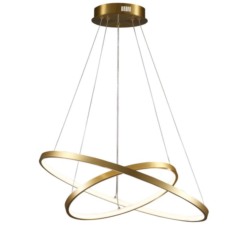 Lampa wisząca Polux Lea 9189 złoto-biała ring wbudowany LED 35W 1 szt.