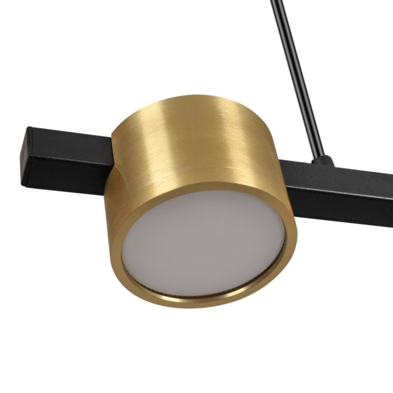 Lampa wisząca Polux Mirella złoto-czarna wym: 100 x 67,5 x 8,3 cm 4xGX53 x 10W 1 szt.