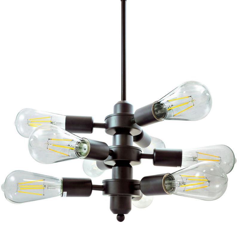 Lampa wisząca Polux Orebro  czarna wym: 150 x 25 x 25 cm 9xE27 x  1 szt.