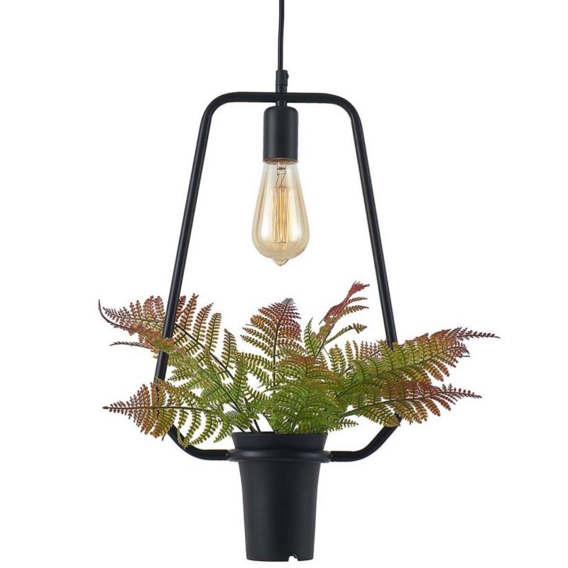 Lampa wisząca Polux Soren  czarna wym: 160 x 11,2 x 28 cm 1xE27 x  1 szt.