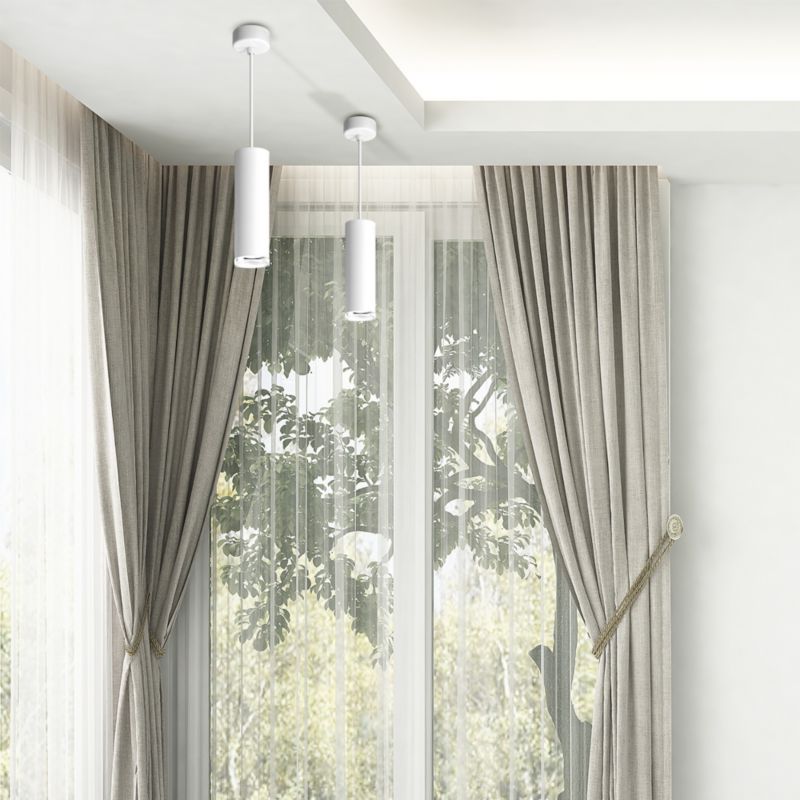 Lampa wisząca Polux Turyn 4832 biało-przeźroczysty akryl tuba 1xGU10 x 10W 1 szt.
