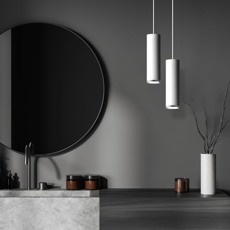 Lampa wisząca Polux Turyn 4832 biało-przeźroczysty akryl tuba 1xGU10 x 10W 1 szt.