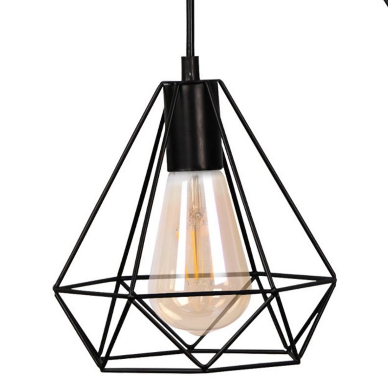 Lampa wisząca Polux Vigo  czarna wym: 120 x 40 x 20 cm 3xE27 x  1 szt.