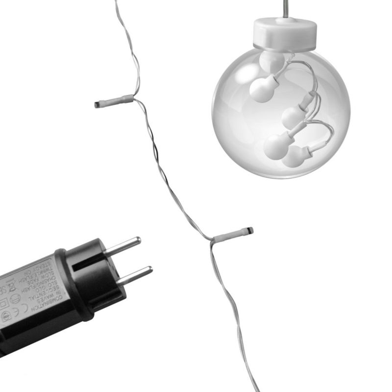 Lampa wisząca Polux Wish Balls przezroczysty wym: 86 x 300 cm xwbudowany LED x 3W 1 szt.