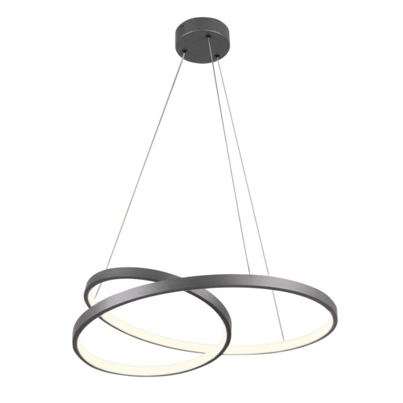 Lampa wisząca Polux Zefira 8021 antracyt nowoczesna wbudowany LED 40W 1 szt.